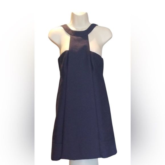 Bird by Juicy Couture Mini Structured Dress Navy Italian Fabric - Picture 4 of 6
